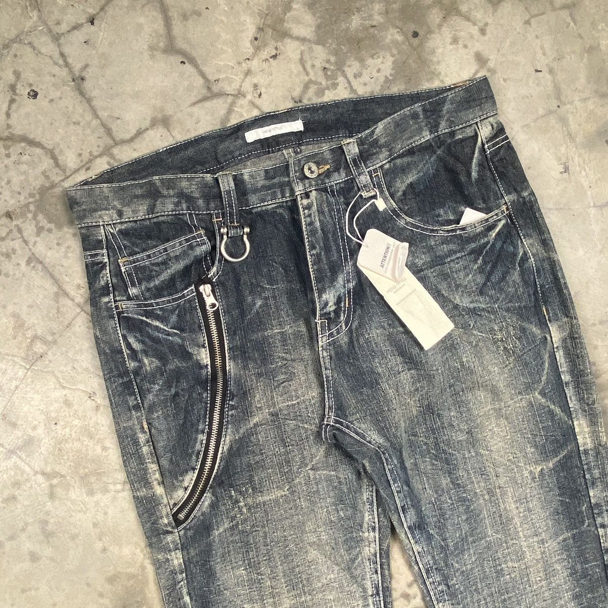 If Six Was Nine × Japanese Brand × Le Grande Bleu (L.G.B.) Menz Jeans Snake Acid Washed Bondage Jeans Size US 34 / EU 50 - 2 Thumbnail