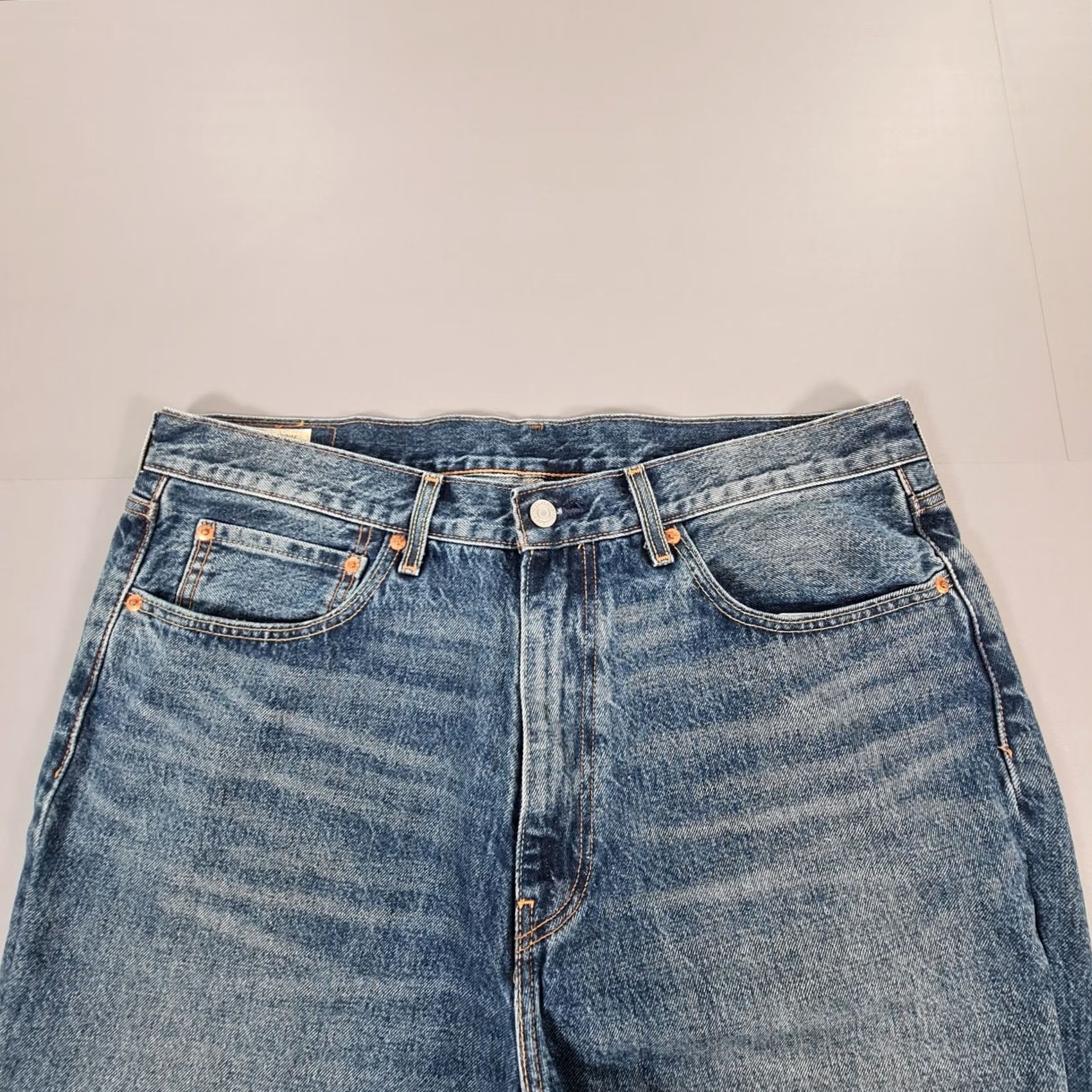 Levi's VINTAGE Levi's 568 Jeans Mens 36 28 Denim Blue Zip Fly 5-Pocket Relaxed Tapered Regular Men Womens? Size US 36 / EU 52 - 2 Thumbnail