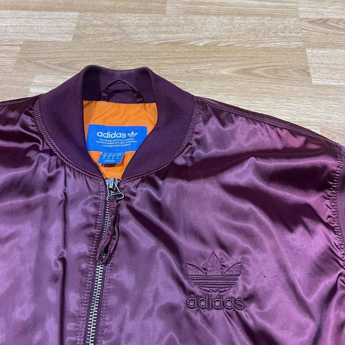 Adidas Adidas Originals Bomber Red Satin Size US M / EU 48-50 / 2 - 5 Thumbnail