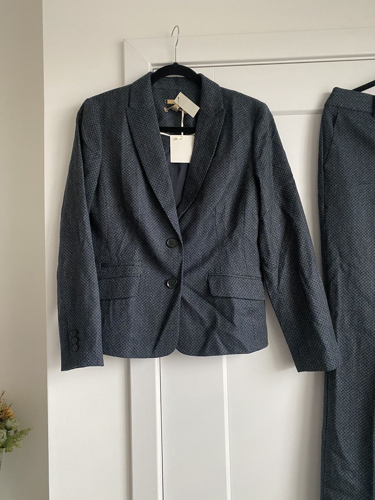 Talbots Talbots 2pc Pant Suit Blazer Blue Stretch Wool Size 6 New Size M / US 6-8 / IT 42-44 - 2 Thumbnail