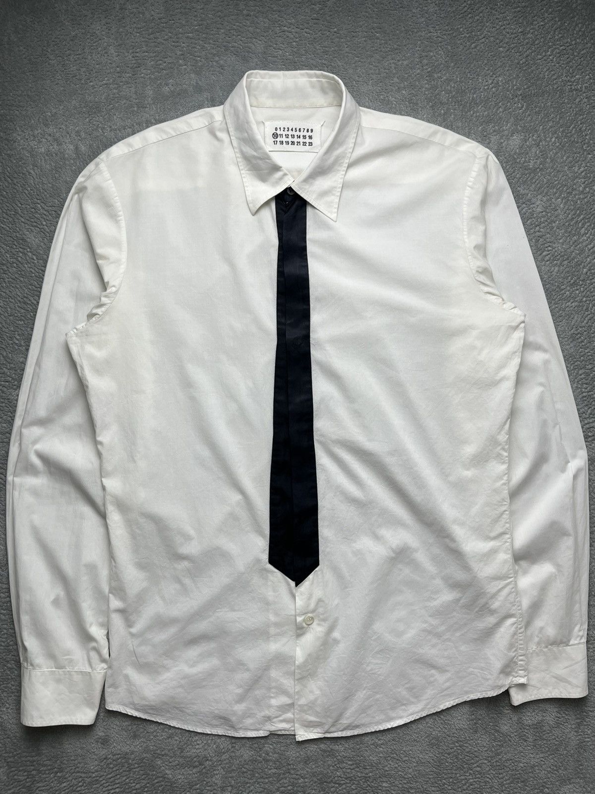 Maison Margiela Maison Margiela - SS/08 trompe black “Tie Illusion” Shirt Size US S / EU 44-46 / 1 - 2 Thumbnail