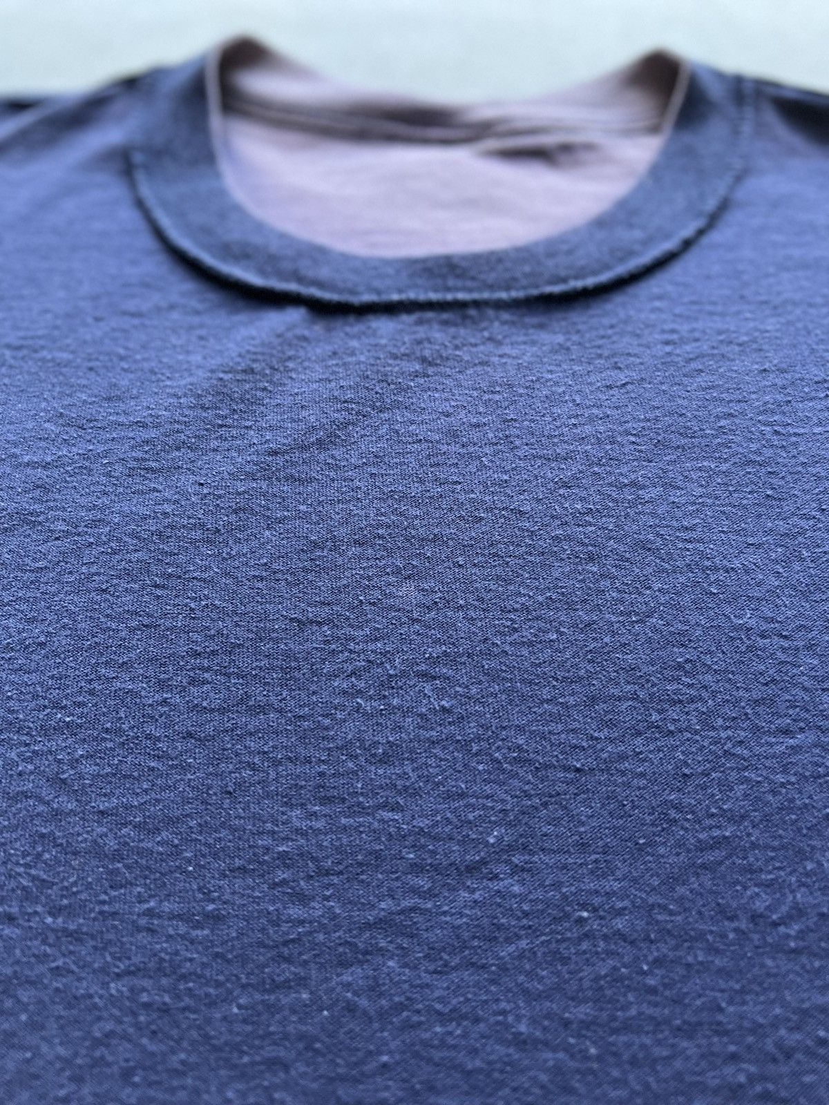 Vintage Sunfaded Plum Long Sleeve Tee — Vintage 1990s Size US L / EU 52-54 / 3 - 7 Thumbnail