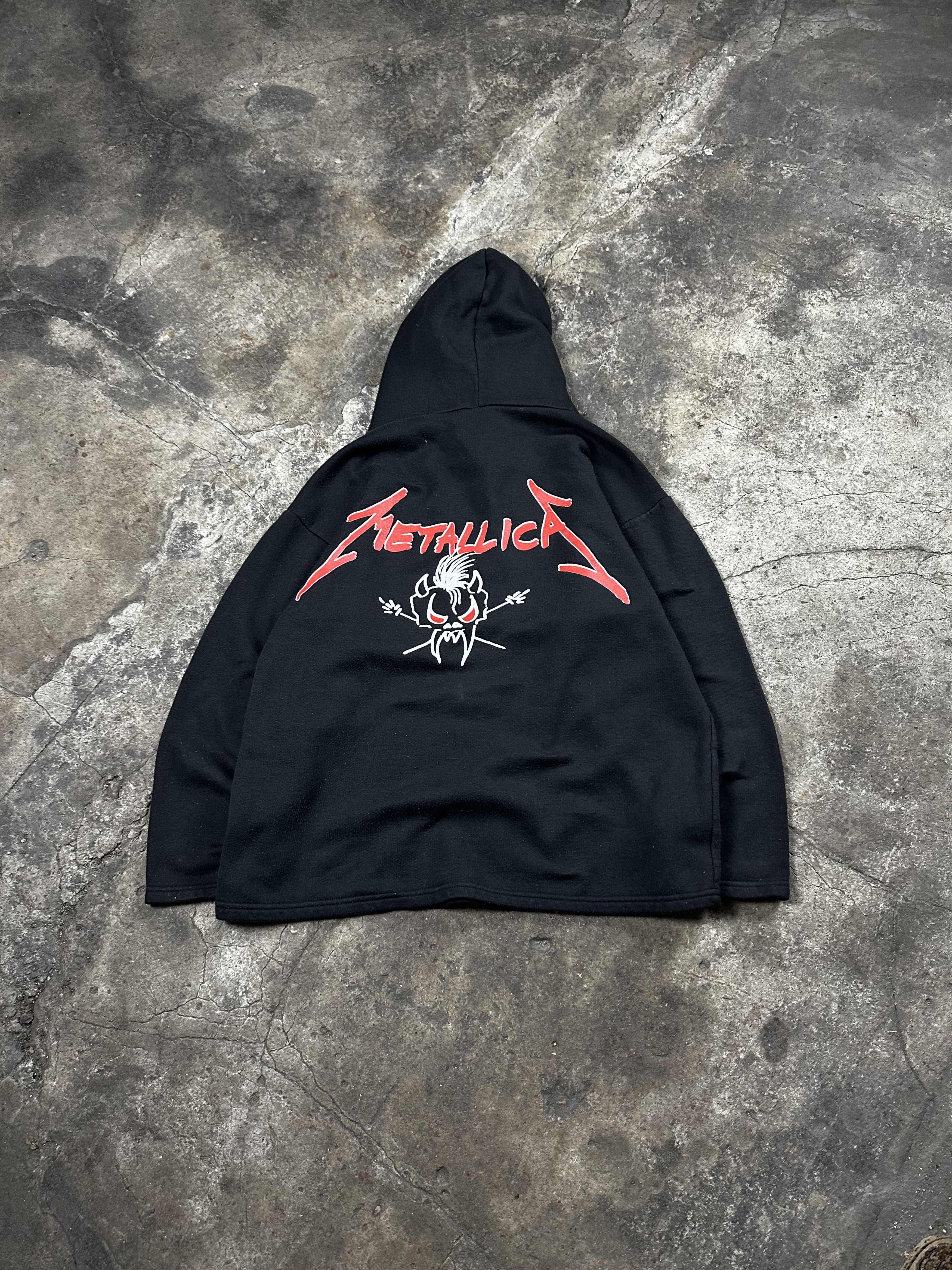 Band Tees 00s Vintage Metallica Skeleton Thrash Metal Hoodie Size US M / EU 48-50 / 2 - 2 Thumbnail