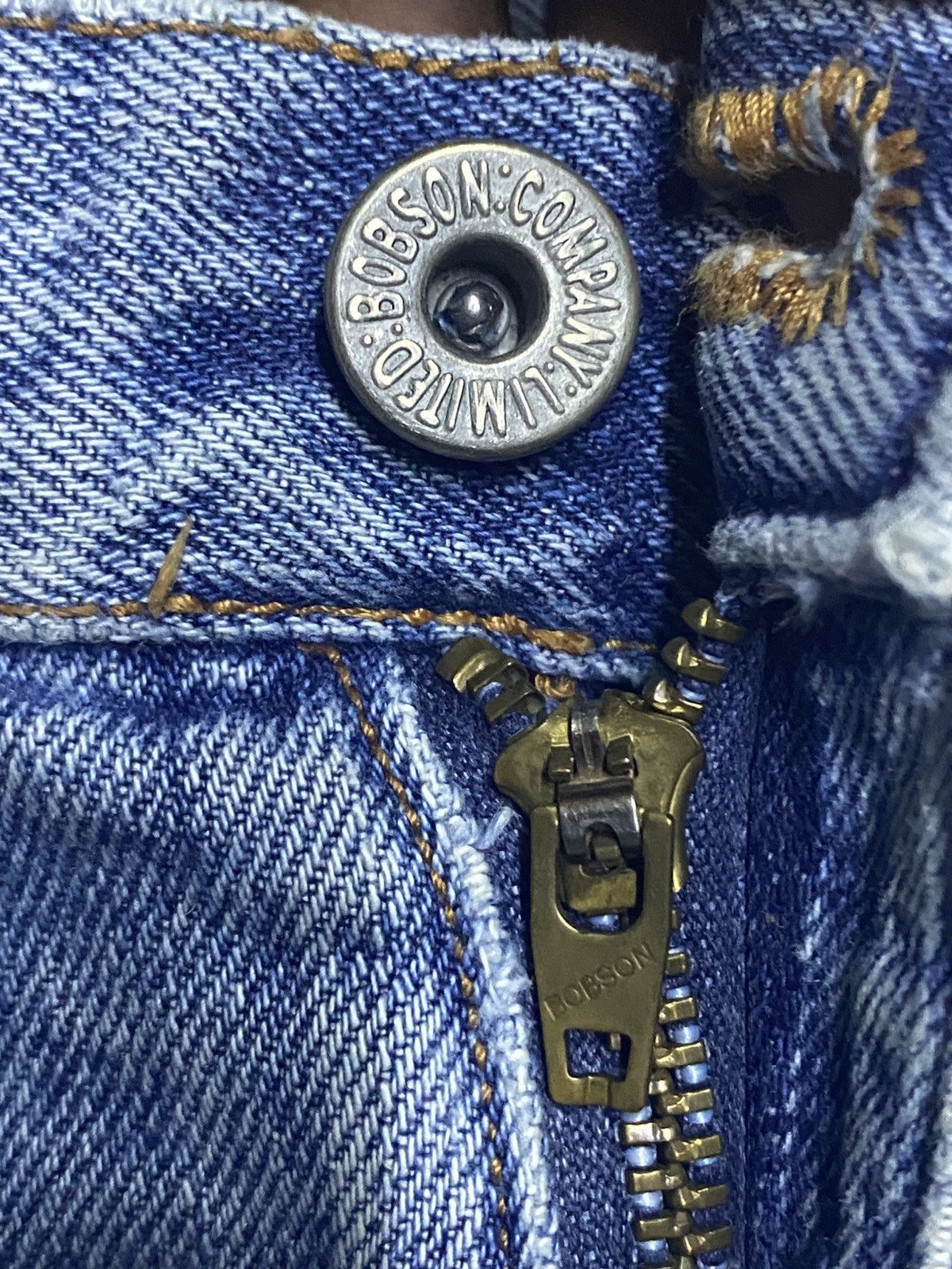 Japanese Brand Vintage Bobson Feel The Best Basic Blue Jeans Size US 31 - 8 Thumbnail