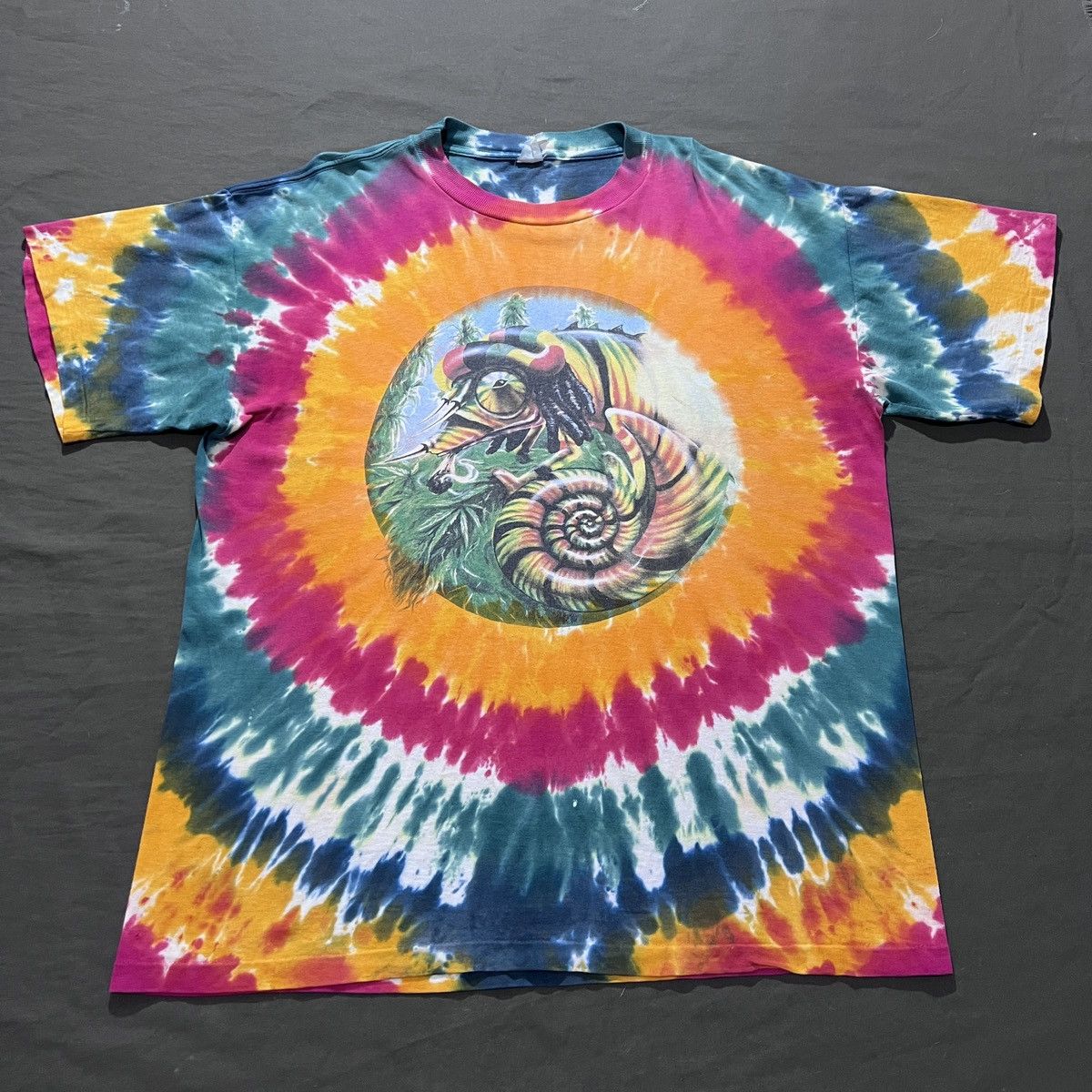Vintage 90s Rasta Lizard Weed Marijuana Drugs XL Streetwear Graphics Size US XL / EU 56 / 4 - 2 Thumbnail