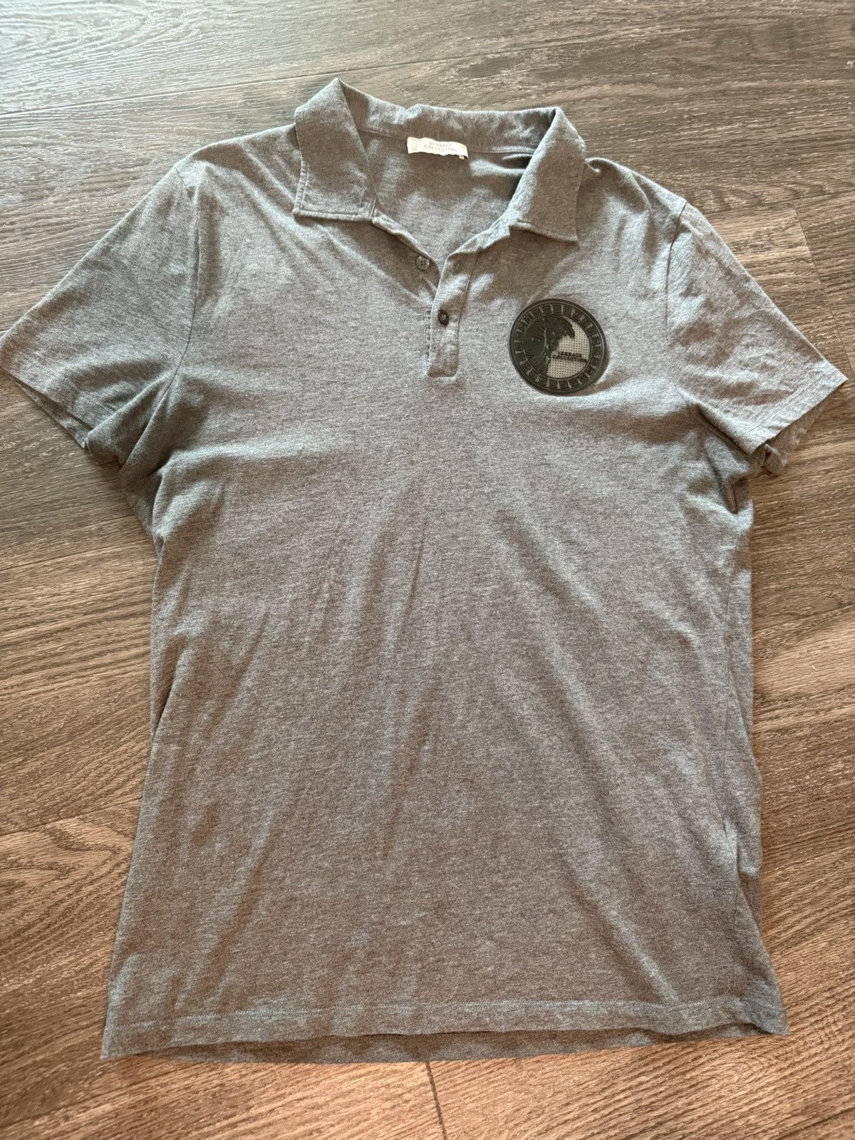 Versace Grey Versace Collection Polo Size US M / EU 48-50 / 2 - 2 Thumbnail