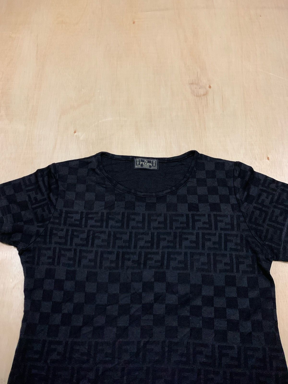 Fendi × Vintage Vintage Fendi Monogram Tshirt Size M / US 6-8 / IT 42-44 - 2 Thumbnail