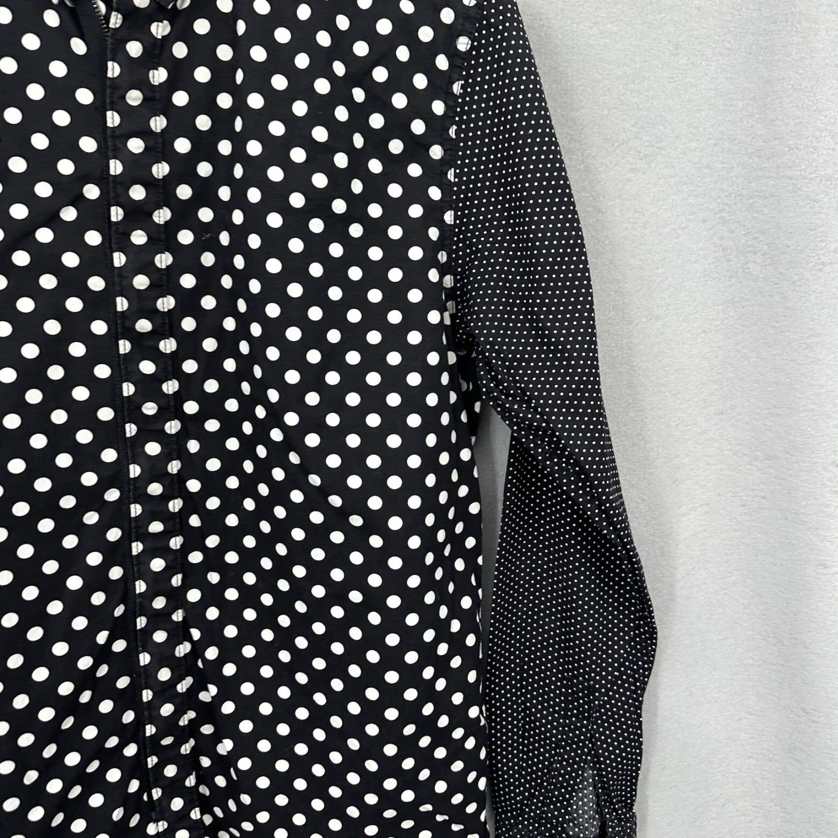 Vintage Five Centimetres Shirt Mens Large Polka Dot Zip Front Shirt Collared Size US L / EU 52-54 / 3 - 5 Thumbnail