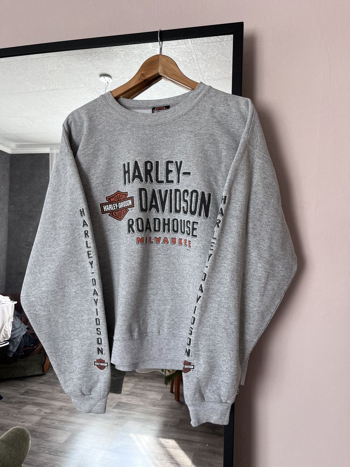 Vintage harley davidson crewneck sweatshirt hotsell