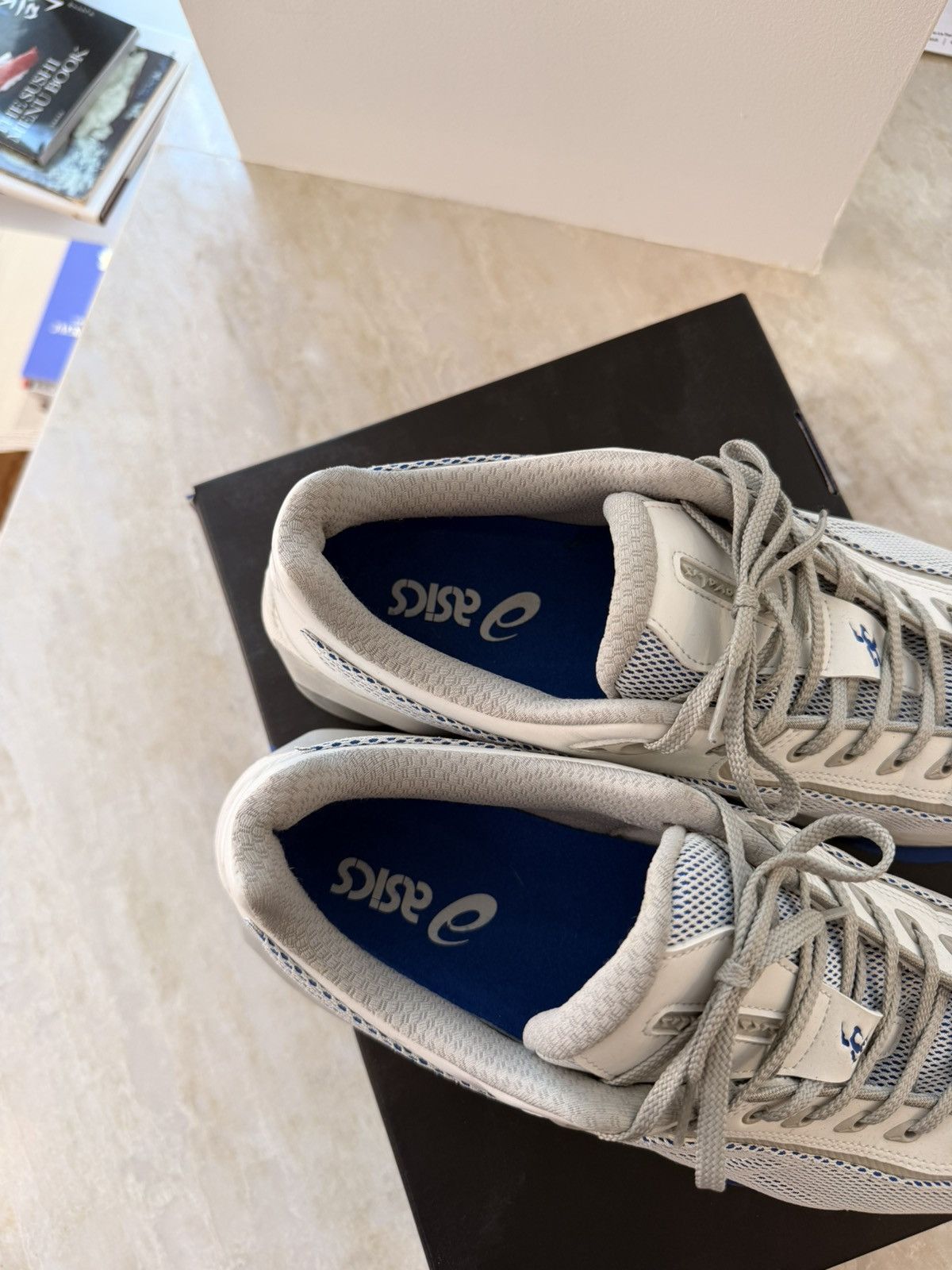Asics × Kiko Kostadinov ASICS NOVALIS GEL-TEREMOA White/Blue (11) Size US 11 / EU 44 - 4 Thumbnail
