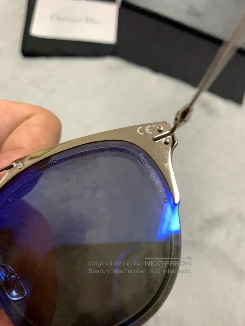 Dior Dior Black Silver Leg Sunglasses Size ONE SIZE - 5 Thumbnail