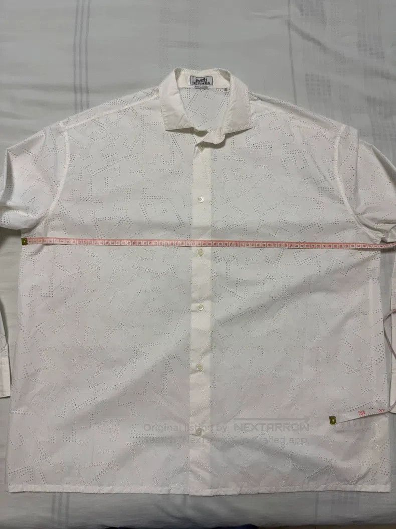 Hermes Hermes Shirt with special process fabric, hollow, light an Size US XXS / EU 40 - 4 Thumbnail