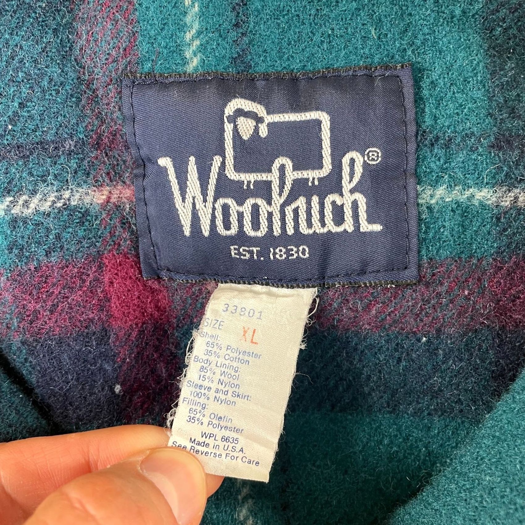 Vintage VINTAGE Woolrich Field Jacket MEN XL Beige Wool Lined Softshell Hooded Full Zip Snap Storm Flap Pockets Made in USA Chore Coat Outdoor Utility Jacket Size US XL / EU 56 / 4 - 2 Thumbnail