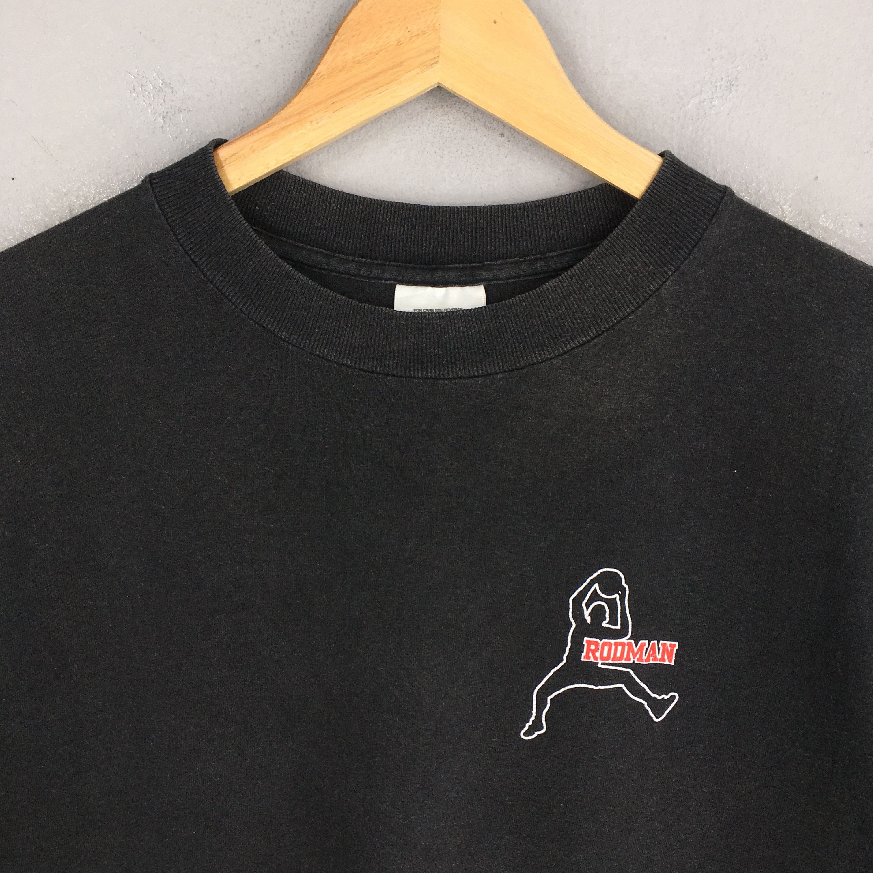 NBA × Vintage Vintage Dennis Rodman #91 Black NBA T shirt Medium Size US S / EU 44-46 / 1 - 3 Thumbnail