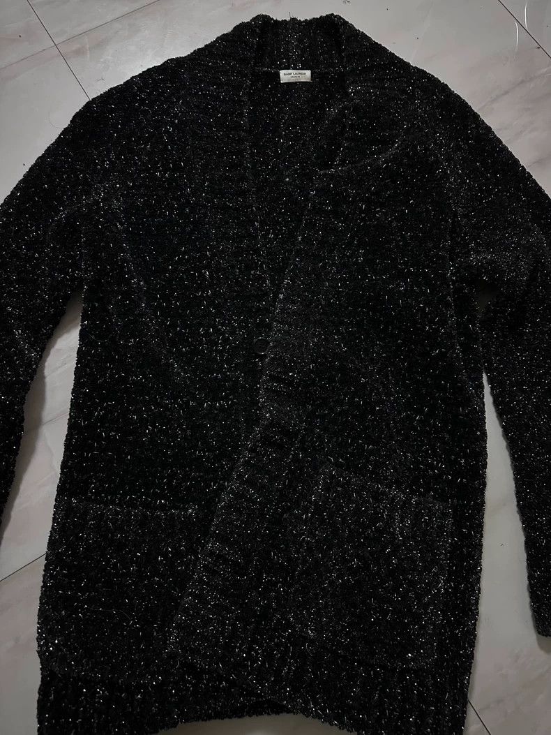 Yves Saint Laurent saint laurentSilver thread chenille draped thick sweater ja Size US XXL / EU 58 / 5 - 1 Thumbnail