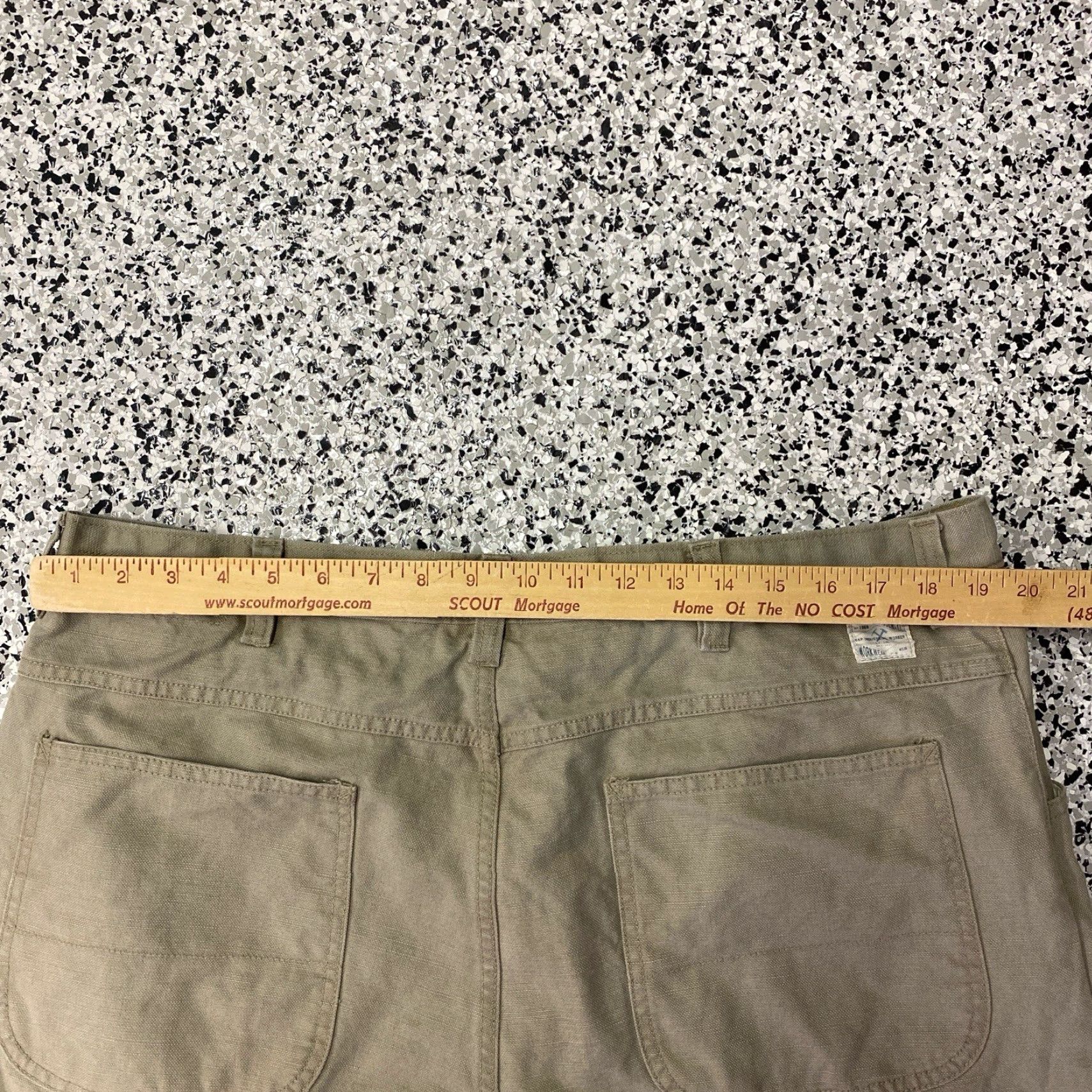 Gap VINTAGE Gap Worker Jeans Mens 40x30 Beige Denim Jeans 90s Grunge USA Outdoors Hunting Camping Skater Y2k Carpenter Mens Regular 30in Inseam Clothing Size US 40 / EU 56 - 4 Thumbnail