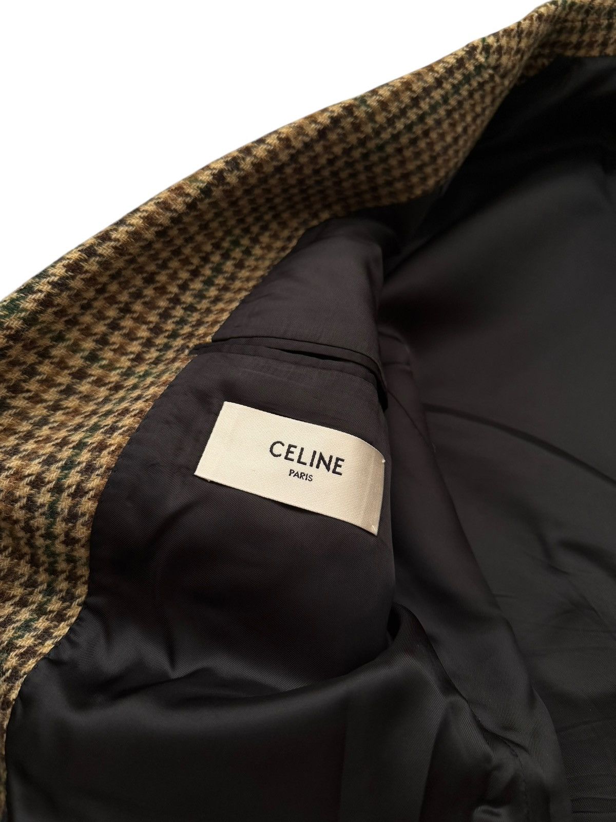 Celine 2019 Tournon Houndstooth Wool Blazer Size US M / EU 48-50 / 2 - 9 Thumbnail