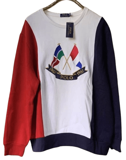Polo Ralph Lauren Polo Ralph Lauren Tri-Color Cross Flags Sweatshirt XL Size US XL / EU 56 / 4 - 10 Thumbnail