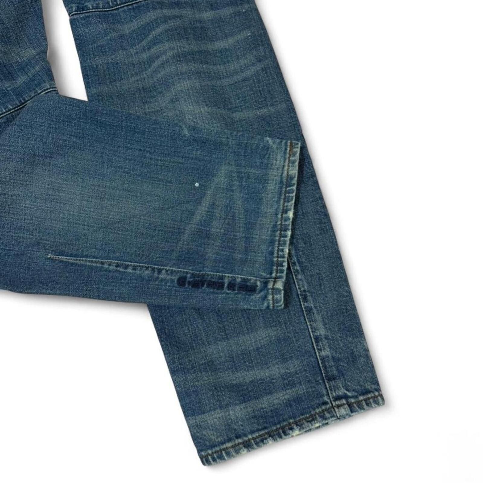 True Religion G-Star Raw blue denim jeans with zipper design Size US 36 / EU 52 - 8 Thumbnail