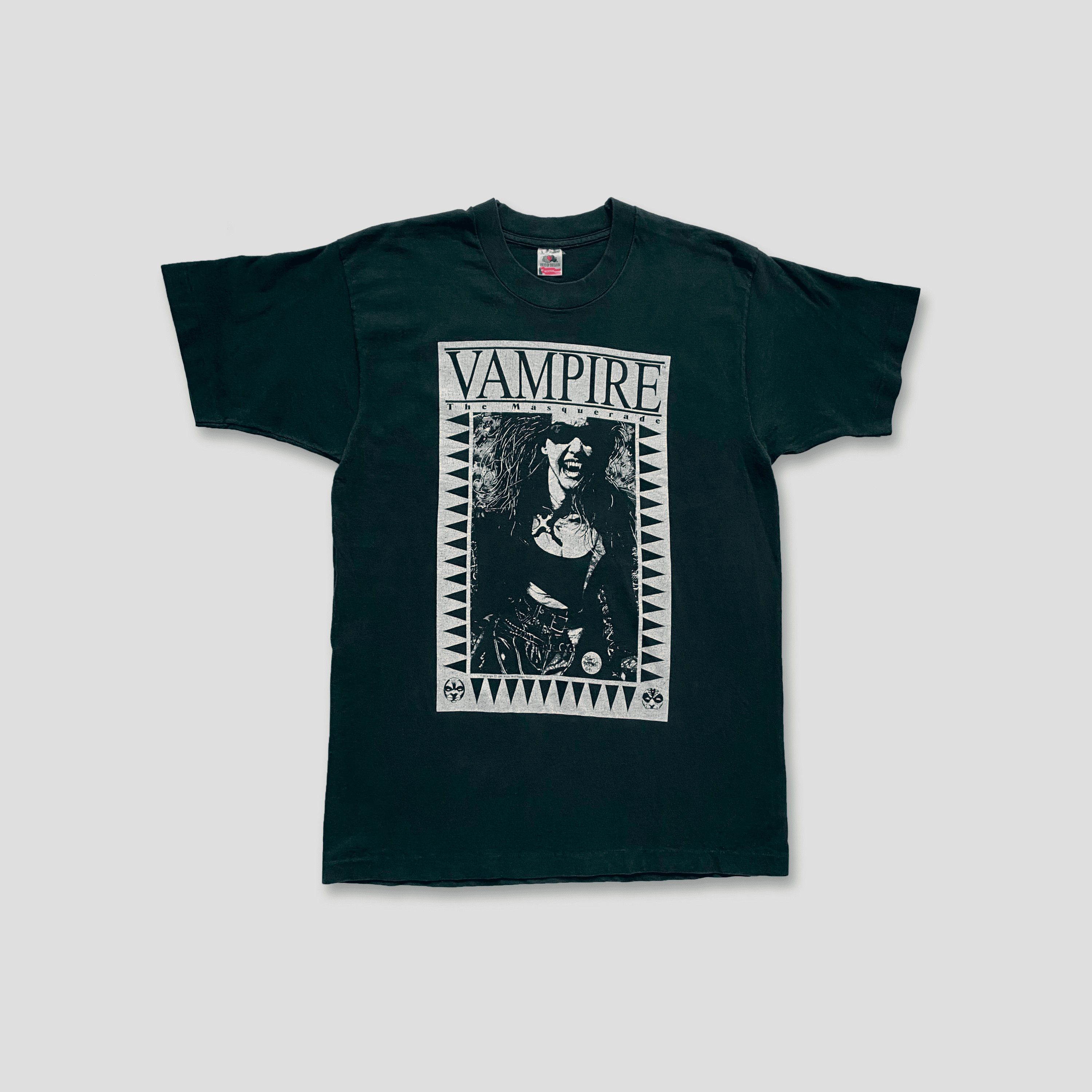 Fruit Of The Loom × Vintage Vintage 1991 Vampire The Masquerade T-Shirt Size US L / EU 52-54 / 3 - 1 Thumbnail