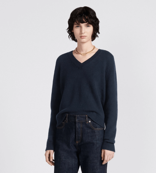 Dior o1w1db10525 144S47 Sweater in Blue Size L / US 10 / IT 46 - 4 Thumbnail