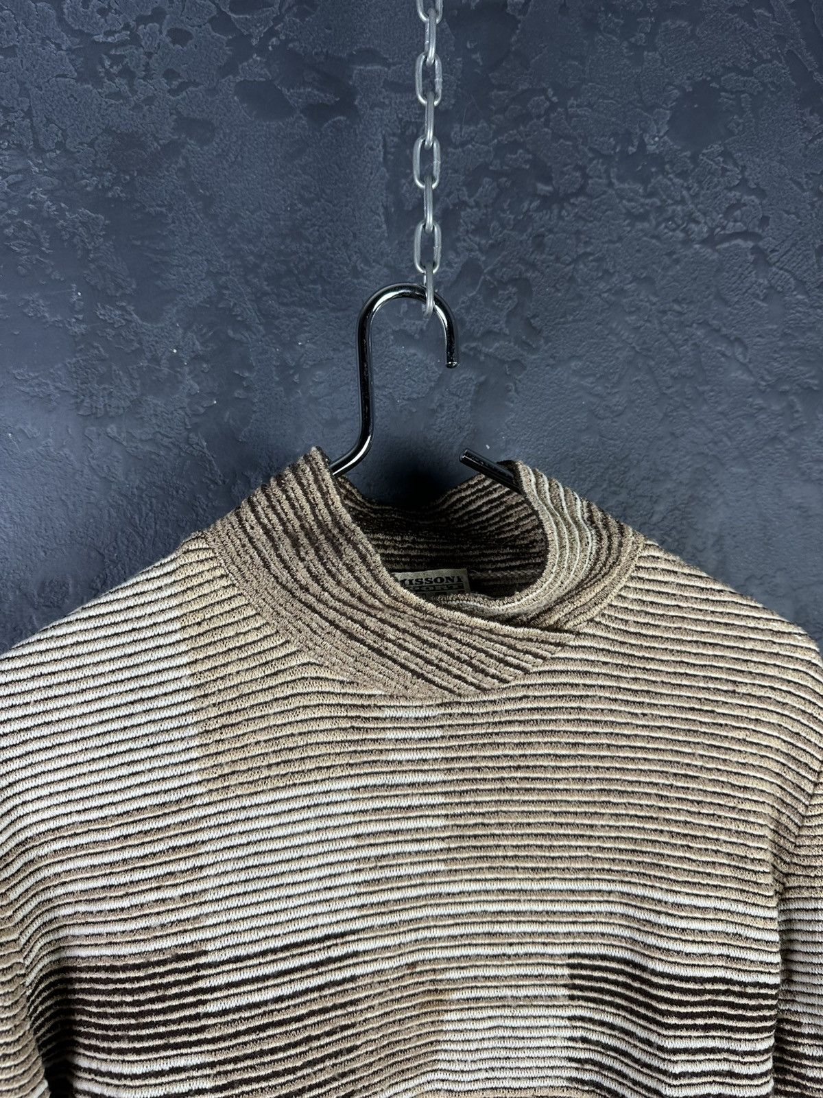 Missoni × Vintage Missoni Sport Vintage Wool Abstract Knitted Sweater Size L / US 10 / IT 46 - 4 Thumbnail