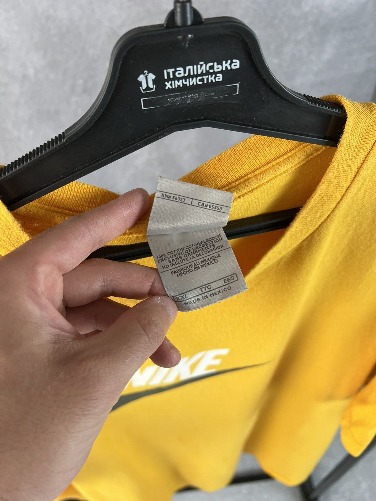 Nike × Vintage Vintage Nike big swoosh logo Y2K hype T-shirt Size US XXL / EU 58 / 5 - 9 Thumbnail