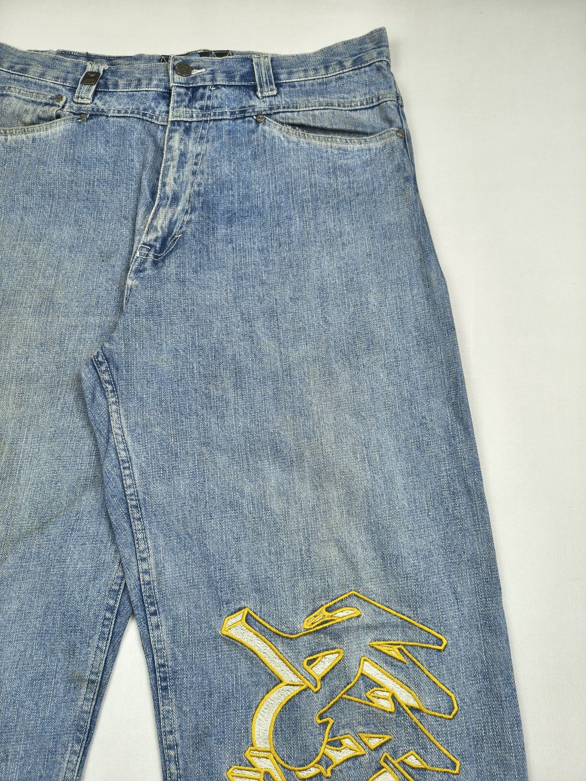 Karl Kani Karl Kani Rare Limited Edition Biker Patchwork Y2K Jean(067) Size US 34 / EU 50 - 5 Thumbnail