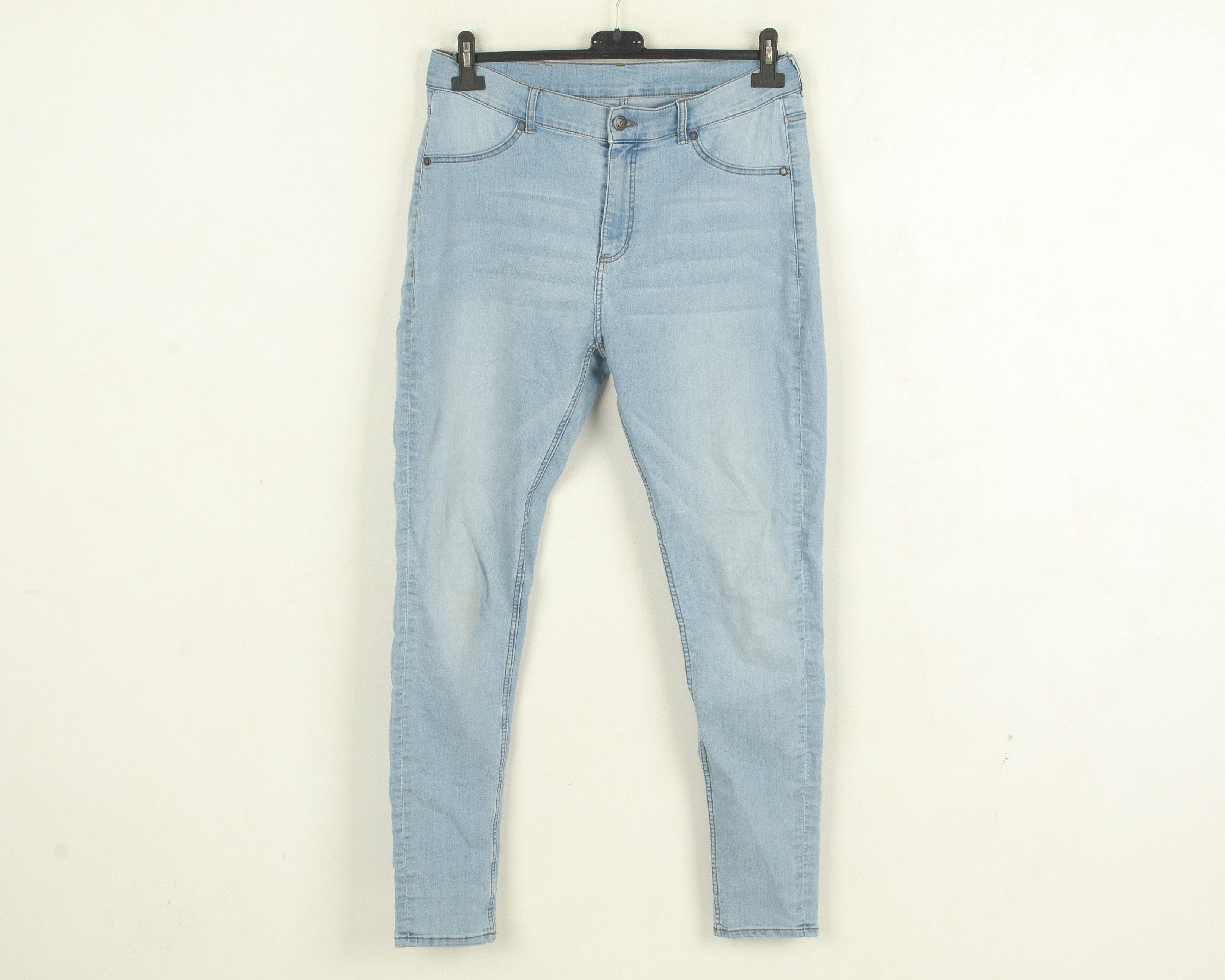 Cheap Monday High Spray Stone Bleach Women W32 L33 Jeans Skinny Stretch Size 32" / US 10 / IT 46 - 1 Thumbnail