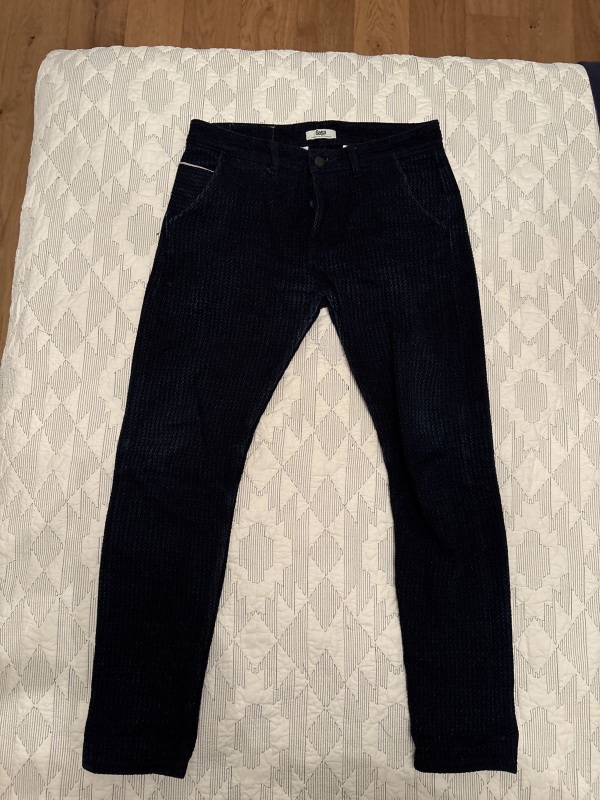 SoSo Custom sashiko trouser Size US 32 / EU 48 - 1 Thumbnail