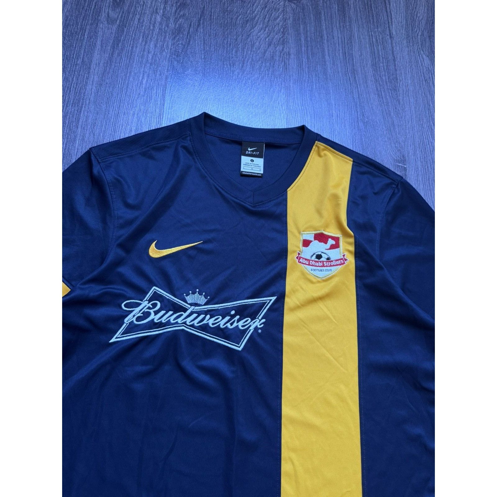 Nike Y2K Abu Dhabi Budweiser Blokecore Jersey Size US M / EU 48-50 / 2 - 5 Thumbnail