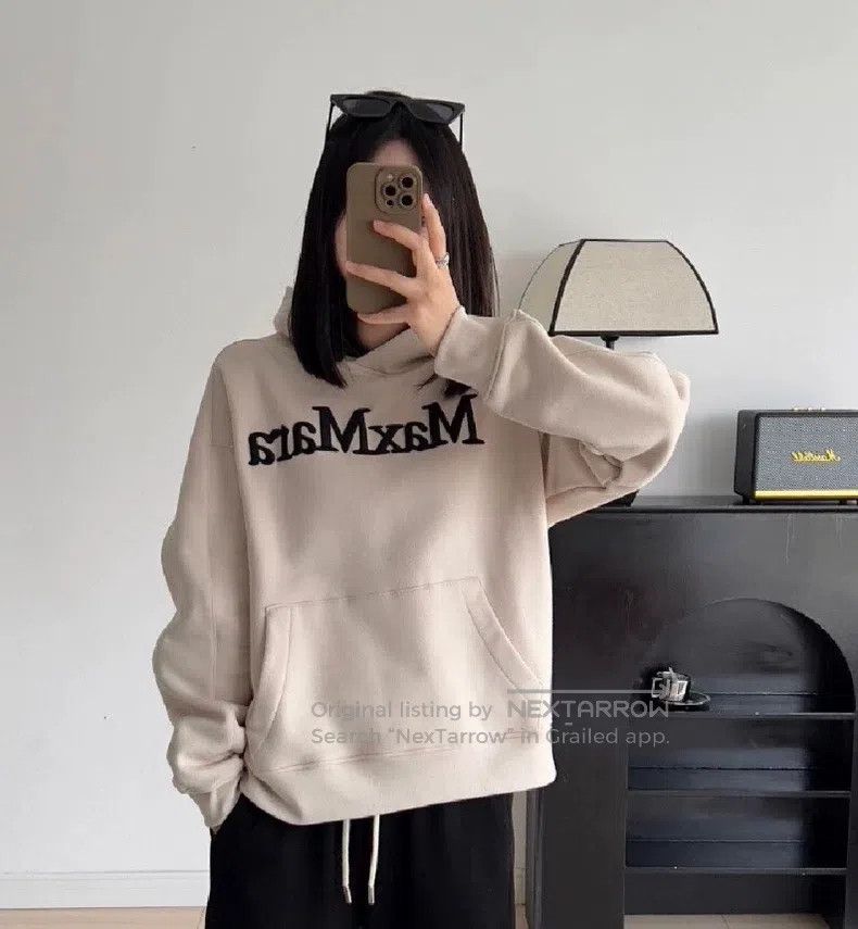 Max Mara Max Mara Nude Logo Letter Embroidered Cotton Hooded Long S Size M / US 6-8 / IT 42-44 - 9 Thumbnail