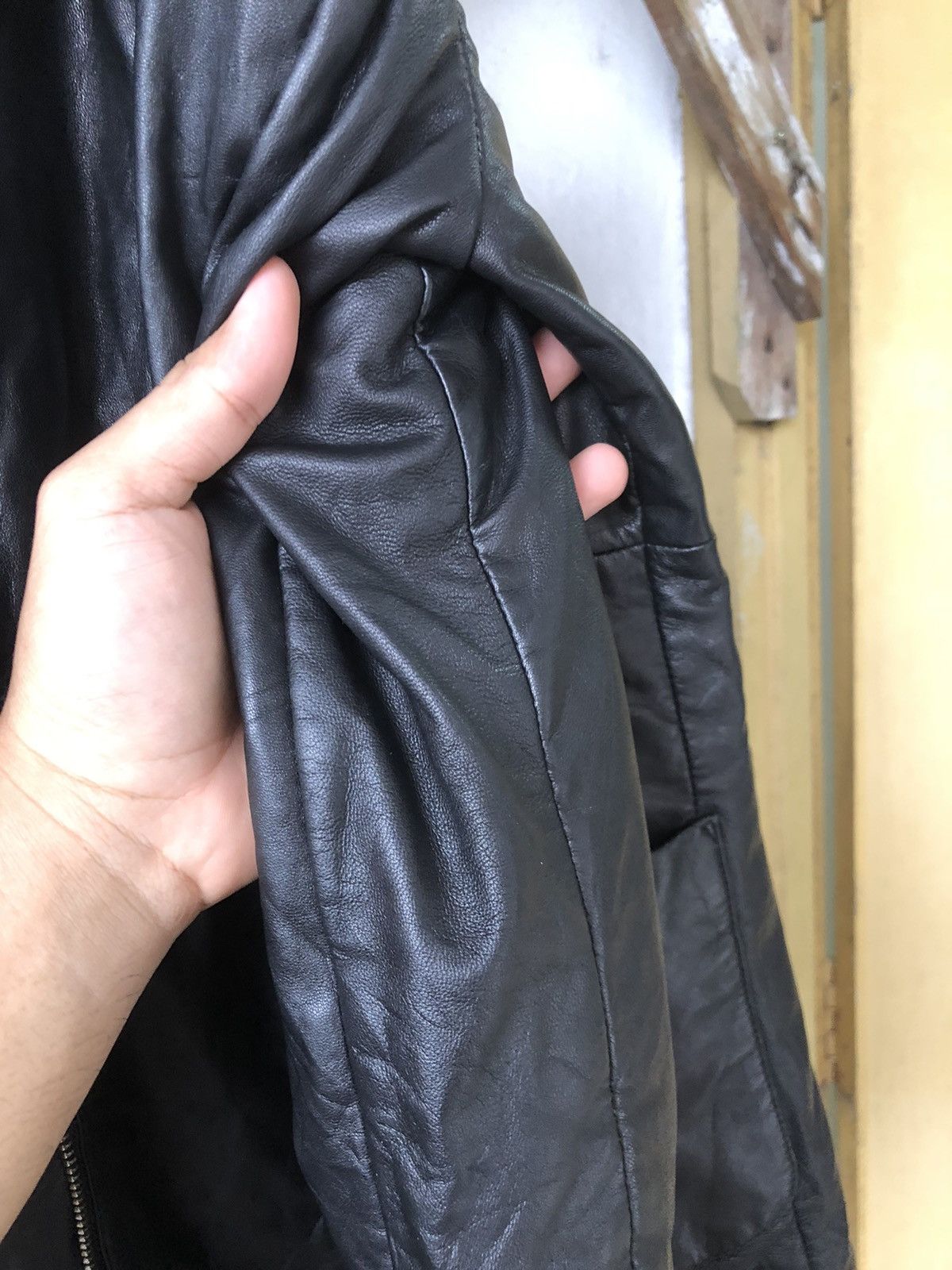 Balmain 🏴 Vintage Balmain Paris Soft Leather Long Jacket Wt Hoodie Size S / US 4 / IT 40 - 19 Thumbnail
