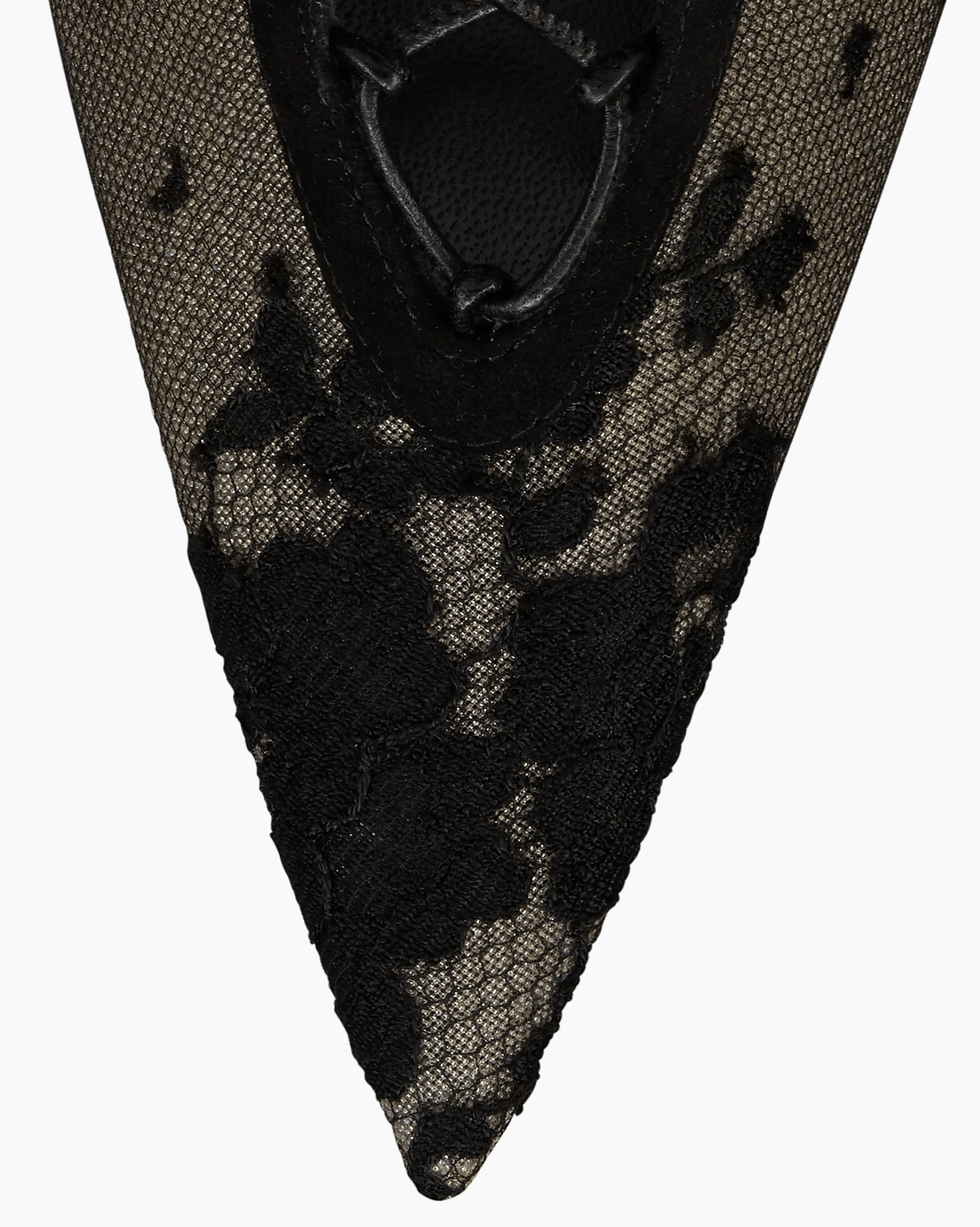Christian Louboutin KM Lace Booty 100 Black Mesh Lace Up Ankle Heel Bootie 40 Size US 10 / IT 40 - 10 Thumbnail