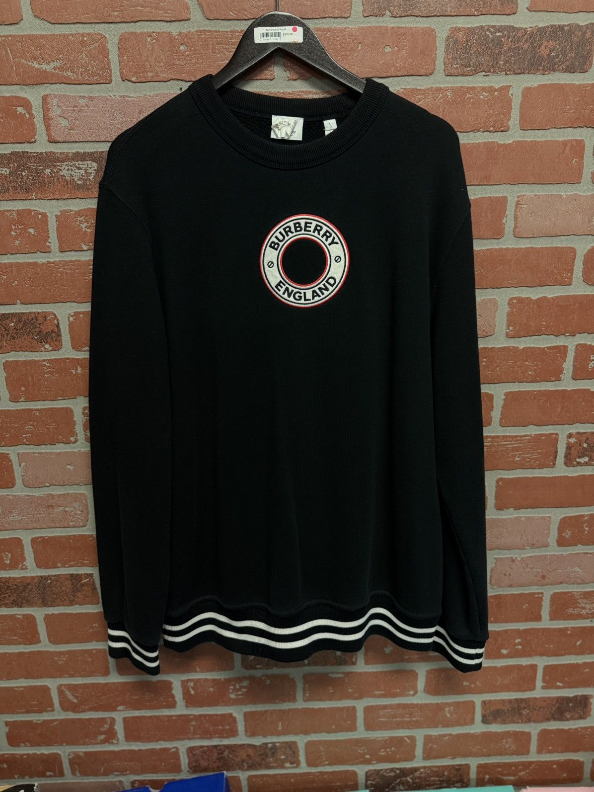 Burberry Burberry London England Sweater - Black - Men's Size Large Size US L / EU 52-54 / 3 - 1 Thumbnail