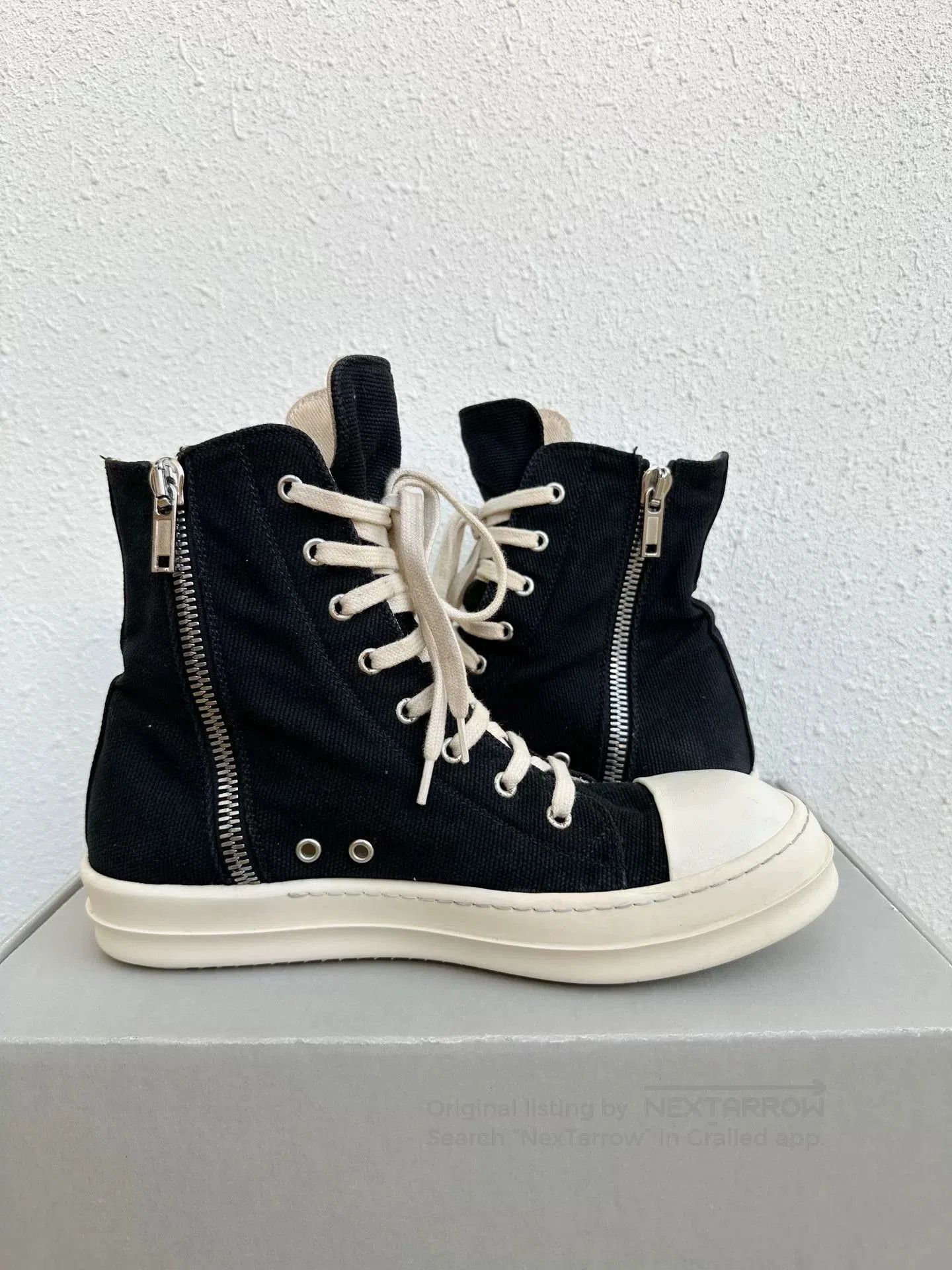 Rick Owens Drkshdw Rick Owens DRKSHDW Canvas Sneakers. Size US 8 / EU 41 - 5 Thumbnail