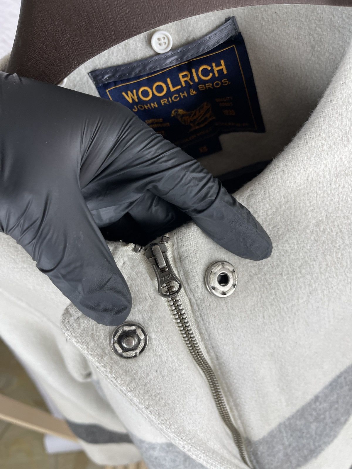 Woolrich Woolen Mills Woolrich Archive pattern Woolen Mills striped coat jacket Size XS / US 0-2 / IT 36-38 - 13 Thumbnail