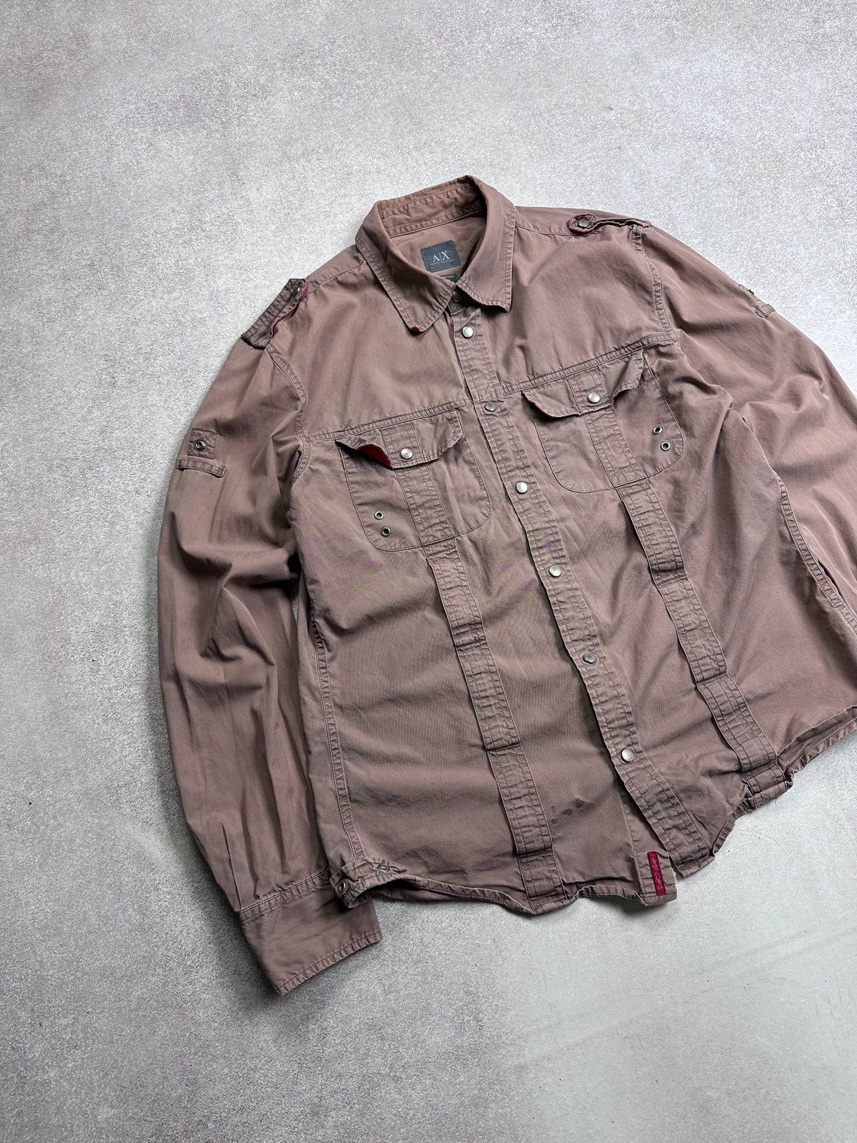 Armani Vintage Armani Exchange Grunge Y2K Shirt L Size US L / EU 52-54 / 3 - 3 Thumbnail