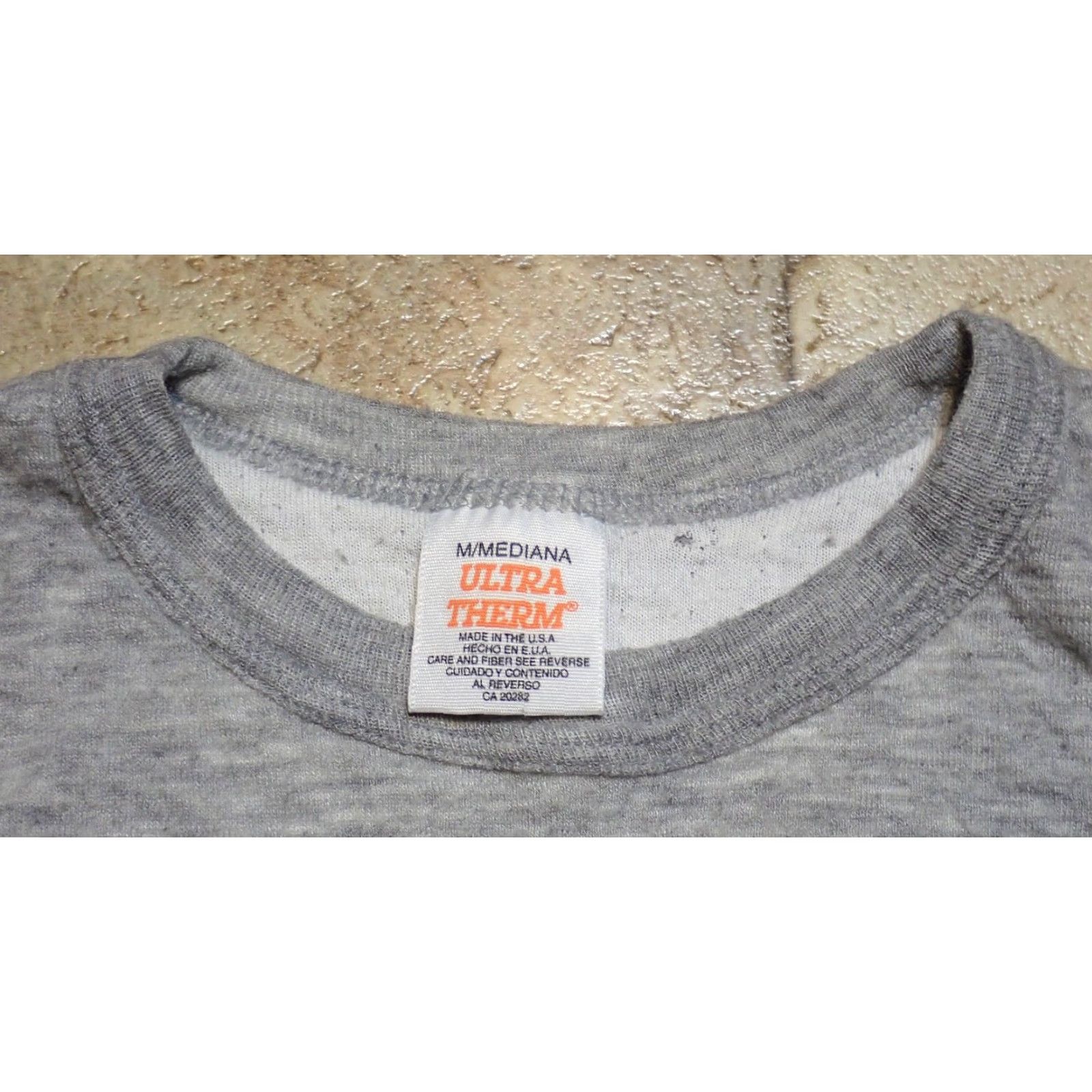 Vintage VINTAGE Ultra Therm Shirt Thermal 80s 90s USA Long Sleeve Unisex Adults M Gray Wool Blend Pullover Thermal Outer Layer Made in USA Size US M / EU 48-50 / 2 - 6 Thumbnail