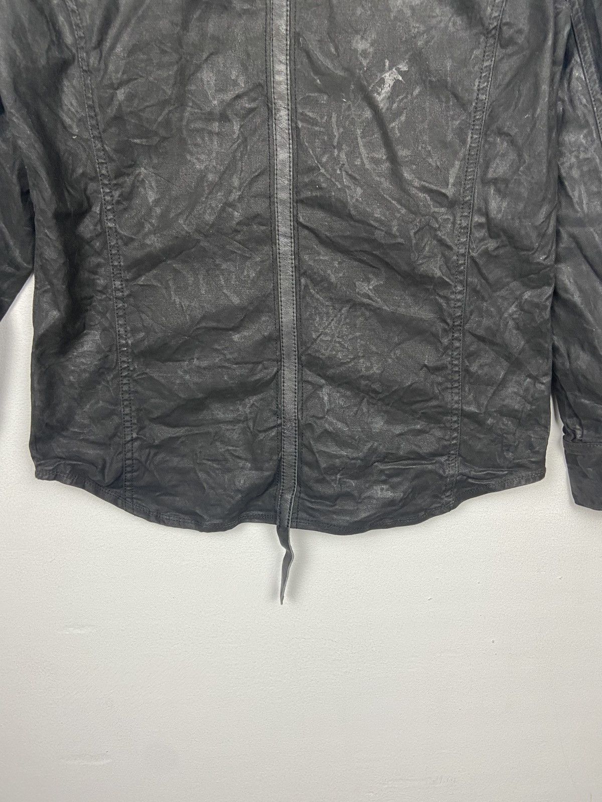 Japanese Brand Black Gothic Coated DRKSHDW Biker Shirt Jacket Size US L / EU 52-54 / 3 - 14 Thumbnail