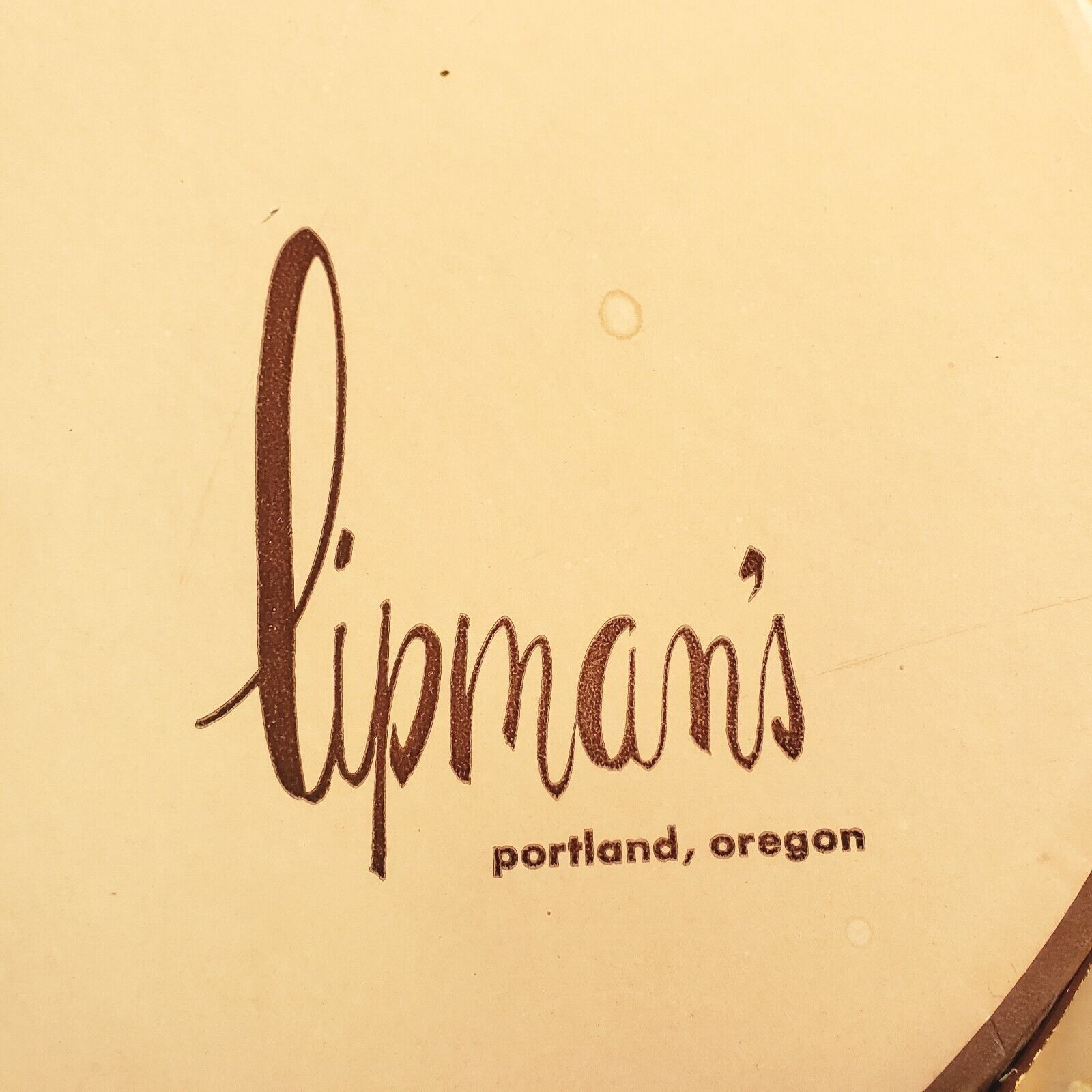 Vintage Vintage Hat Box Lipman's of Portland Large Round Pink Burgun Size ONE SIZE - 3 Thumbnail