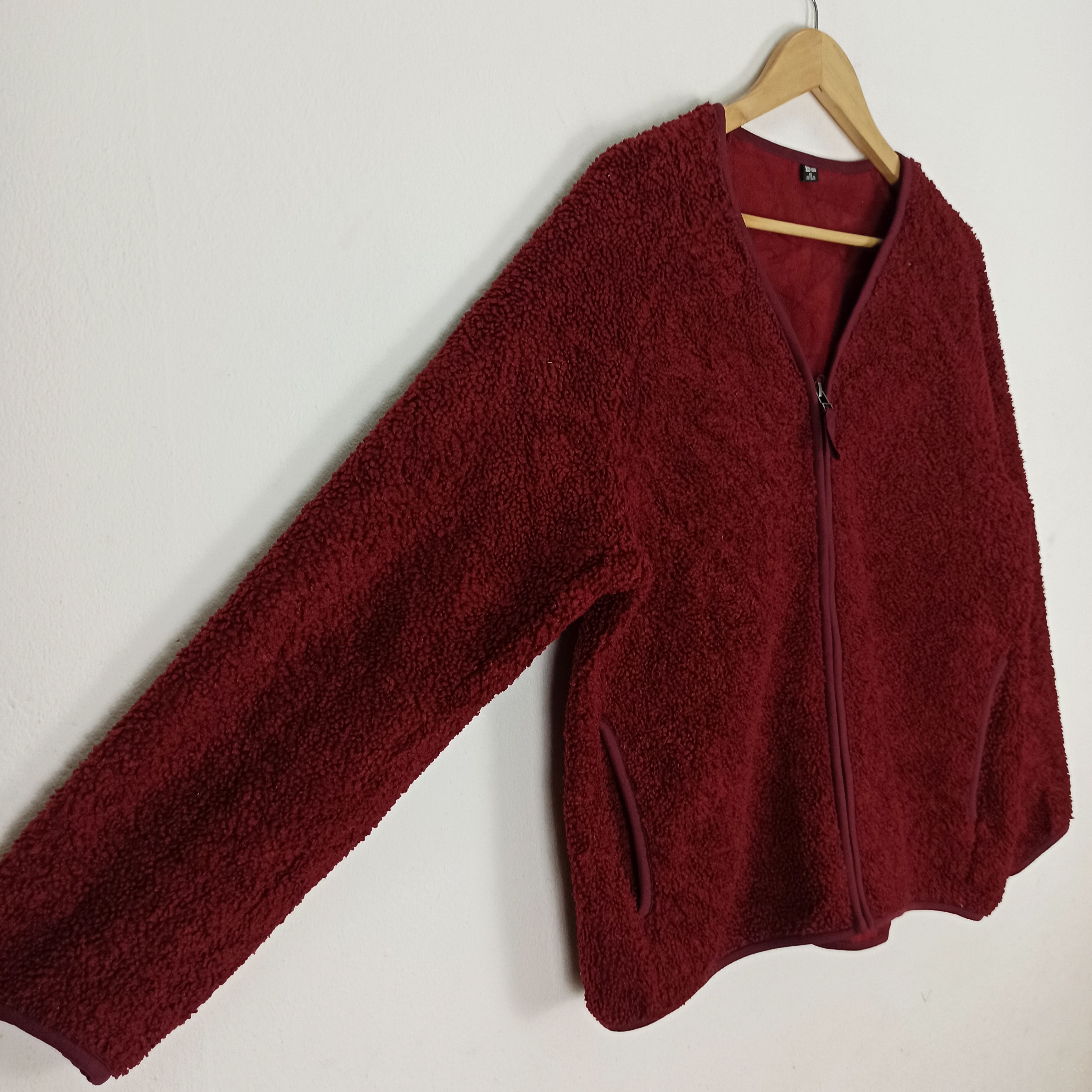 Japanese Brand 🔥STEALS🔥 Vintage UNIQLO Deep Pile Cardigan Jacket Size XL / US 12-14 / IT 48-50 - 2 Thumbnail