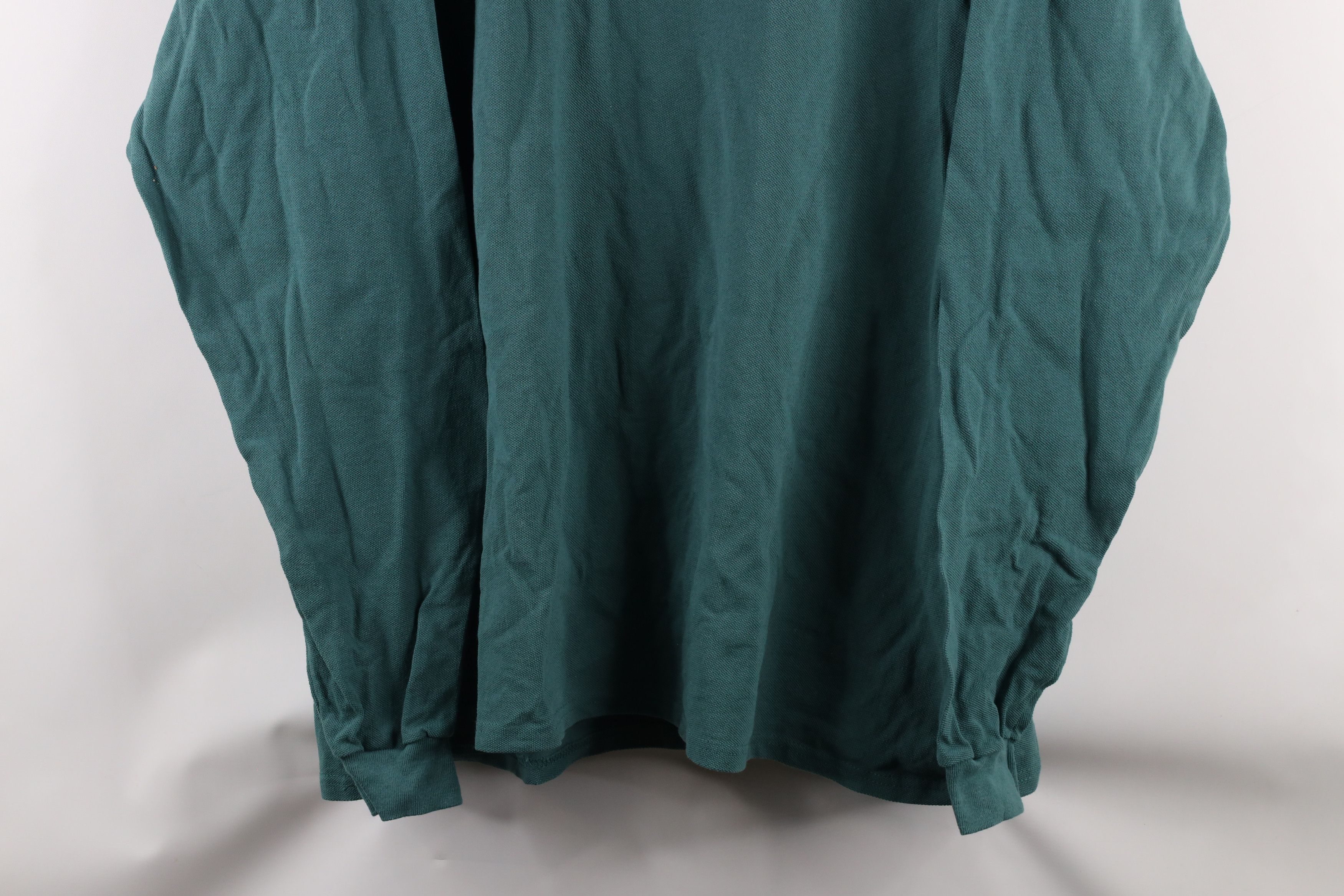 Vintage Vintage 90s Streetwear Pique Cotton Mock Neck T-Shirt USA Size US XXL / EU 58 / 5 - 3 Thumbnail