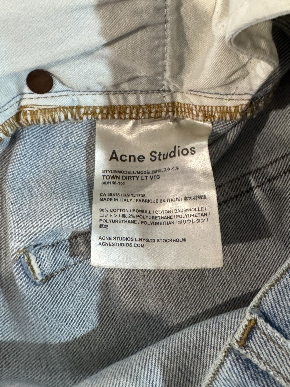 Acne Studios Acne Studios Distressed Patchwork Jeans Size US 32 / EU 48 - 8 Thumbnail