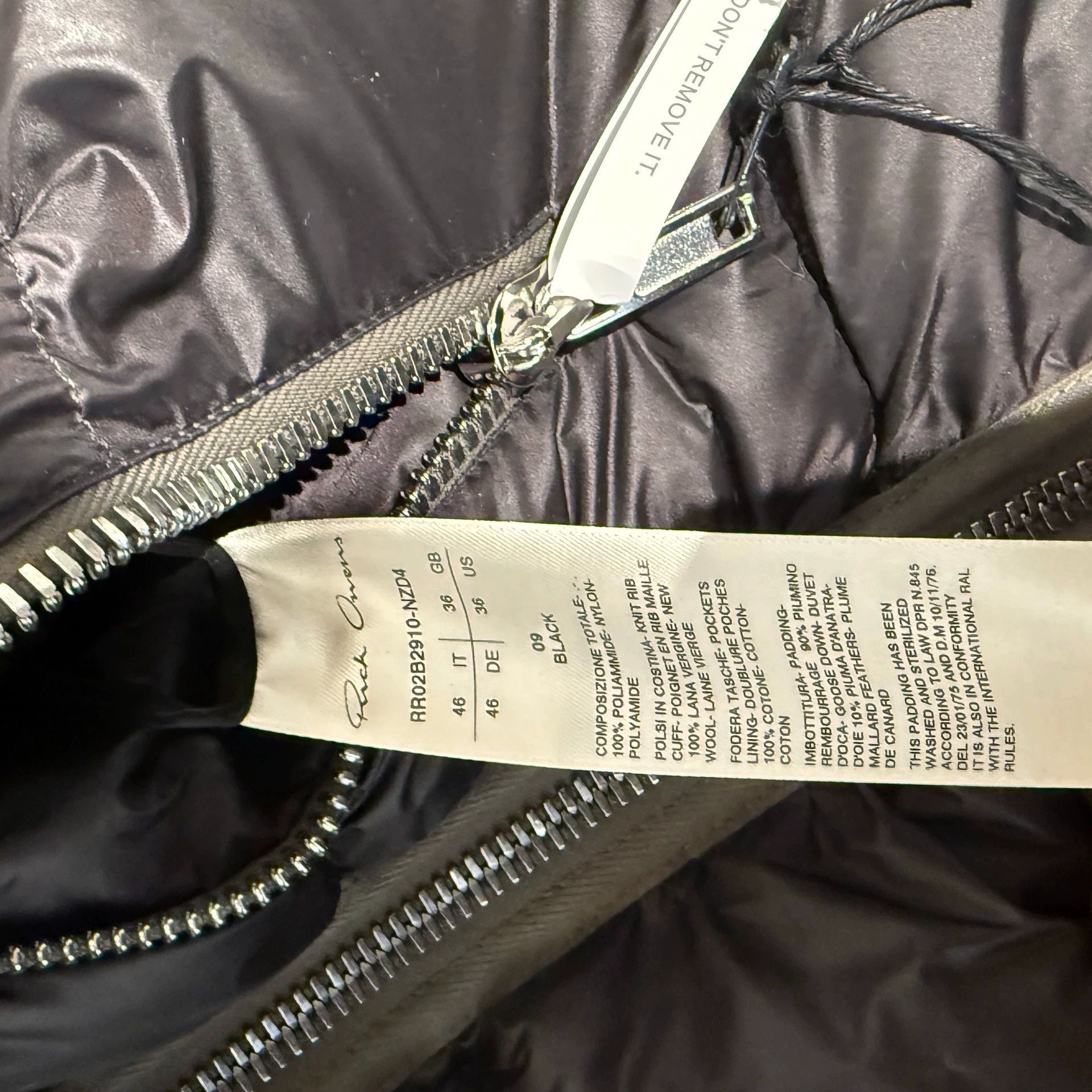 Rick Owens Size 46 Shark Down Jacket Price Quote Size US S / EU 44-46 / 1 - 7 Thumbnail