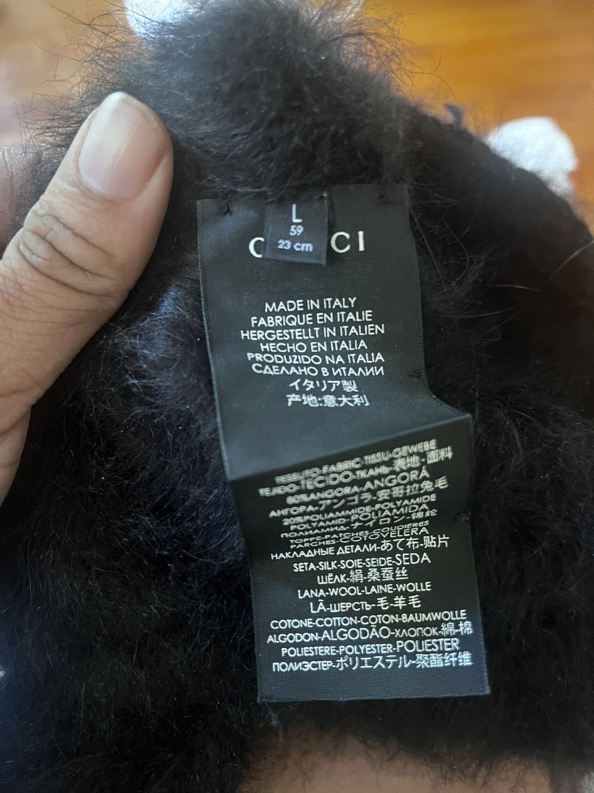 Gucci AW 2016 Gucci Dajav Patches Angora Hat Size ONE SIZE - 4 Thumbnail