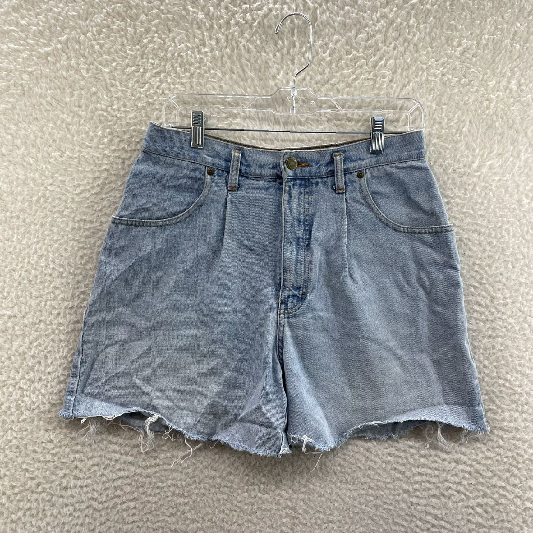 Eddie Bauer VINTAGE Eddie Bauer Denim Long Shorts 12 29 High Waisted Cut-Off Shorts Jeans Women 1990s Grunge Size 34" / US 12 / IT 48 - 2 Thumbnail