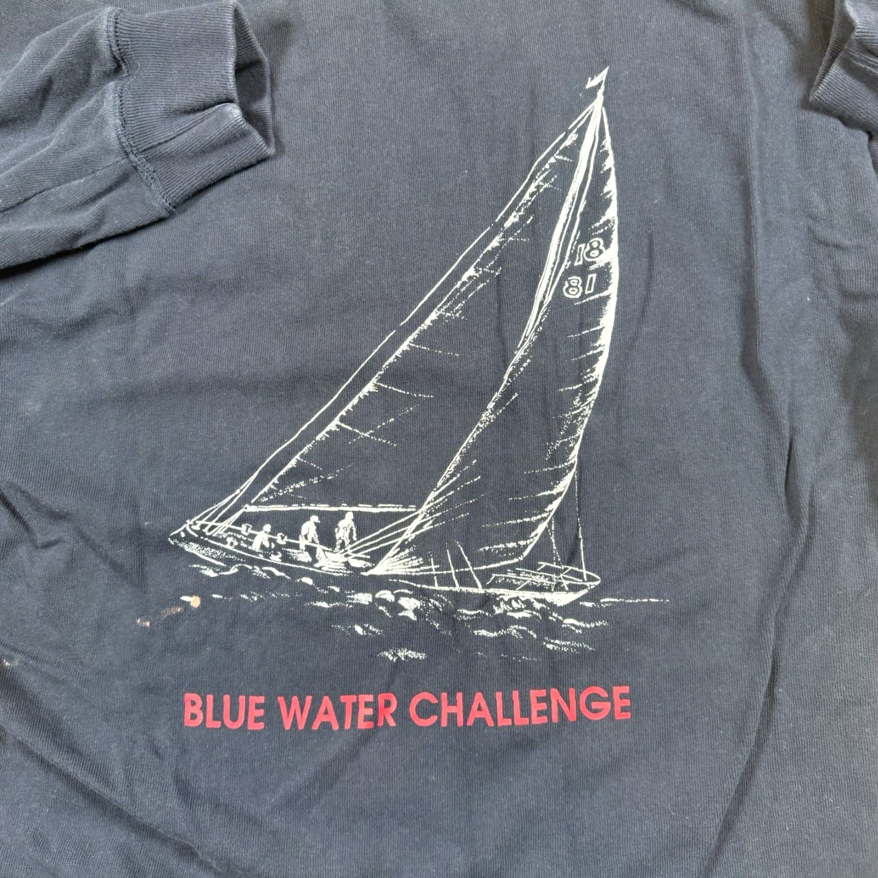 Nautica VTG Nautica Rugby Shirt Mens XL Long Sleeve Blue Water Challenge Stitch Polo Size US XL / EU 56 / 4 - 6 Thumbnail