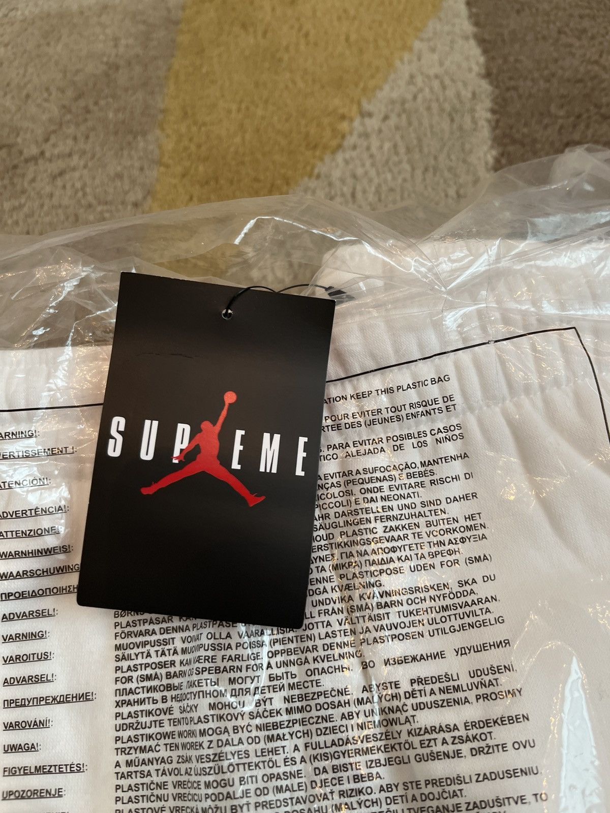 Supreme Supreme x Jordan White Sweatpants Joggers Large NEW Size US 36 / EU 52 - 6 Thumbnail