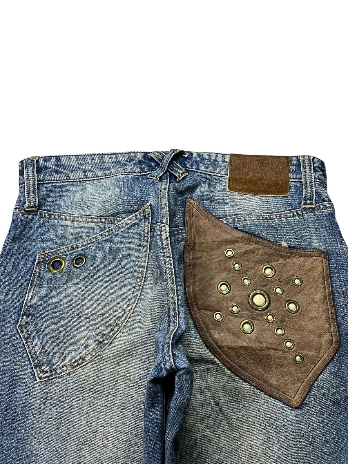 Japanese Brand Vintage Japanese Brand Mud Wash Western Style Ripped Jeans Size US 32 / EU 48 - 8 Thumbnail
